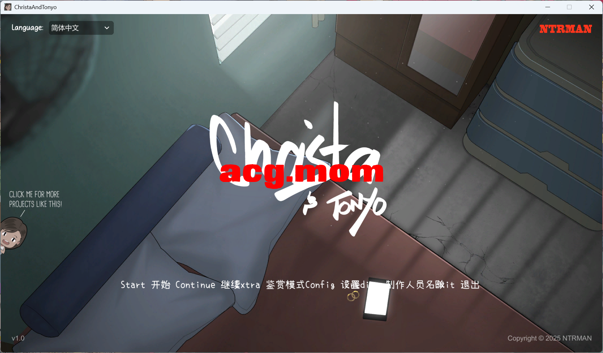 [新作/SLG/官中/NTR]Christa &amp; Tonyo  v1 官方中文[230M/百度]-第1张-游戏-风花雪月-ACG交流分享论坛